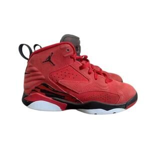 Nike-Jordan Jumpman MVP-Sneakers-Red-Suede-Big Boys-Size 13C-1Y